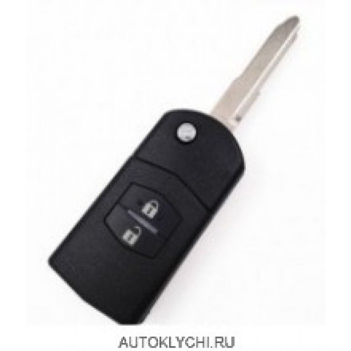 Выкидной ключ 2 кнопки для MAZDA 2 3 5 6 Demio Axela Premacy Atenza M2 M3 M5 M6 (Mitsubishi SKE126-01) (Ключи Mazda) (код 2941)