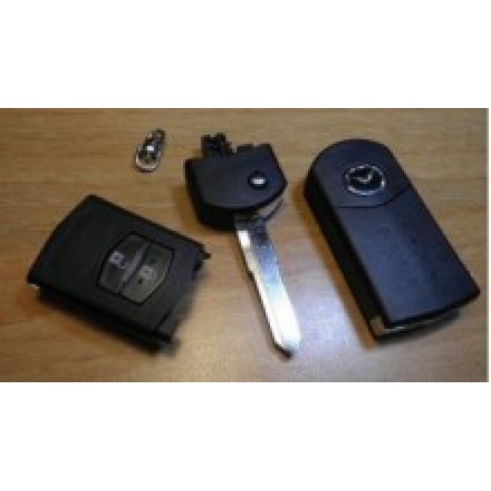 Корпус выкидного ключа для MAZDA, 2 кнопки, оригинальный стиль (Ключи Mazda) (код 707)