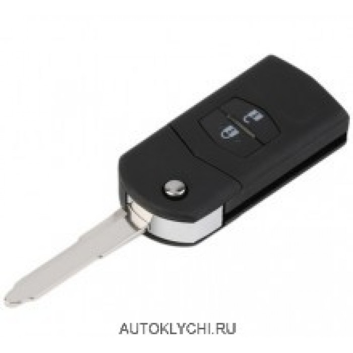 Корпус выкидного ключа для MAZDA, 2 кнопки, оригинальный стиль (Ключи Mazda) (код 315)