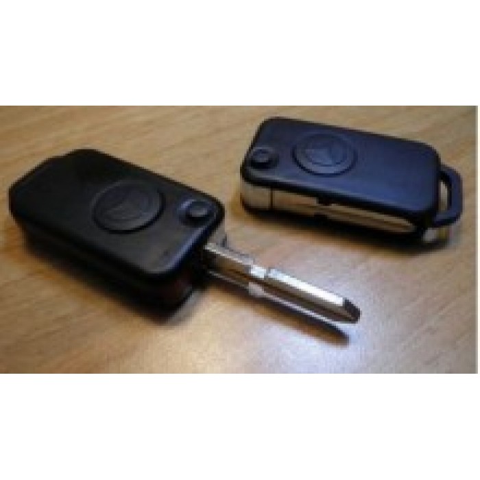 Корпус выкидного ключа для MERCEDES, 1 кнопка (HU39) (Ключи Mercedes) (код 715)
