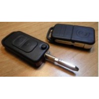 Корпус выкидного ключа для авто MERCEDES, 2 кнопки (HU39)