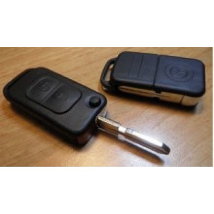 Корпус выкидного ключа для авто MERCEDES, 2 кнопки (HU39) (Ключи Mercedes) (код 714)