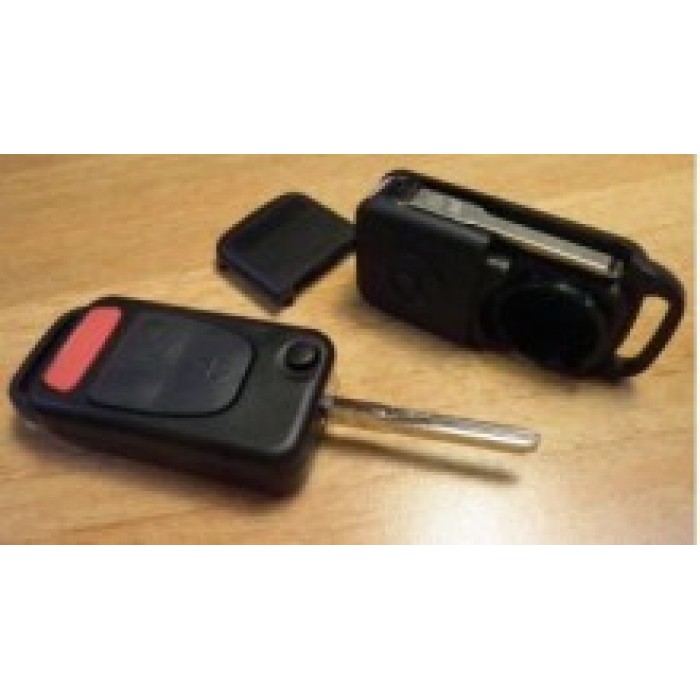 Корпус выкидного ключа для MERCEDES, 2+1 кнопки, HU64 (Ключи Mercedes) (код 660)