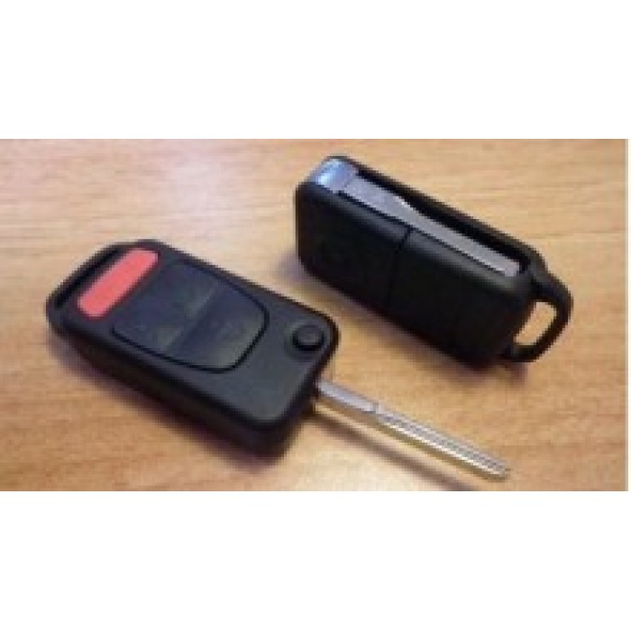 Корпус выкидного ключа для MERCEDES, 3+1 кнопки (hu64) (Ключи Mercedes) (код 618)