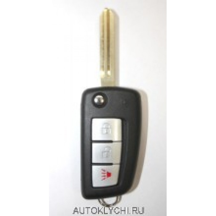 Корпус выкидного ключа NISSAN, 2+1 кнопки (Ключи Nissan) (код 2268)