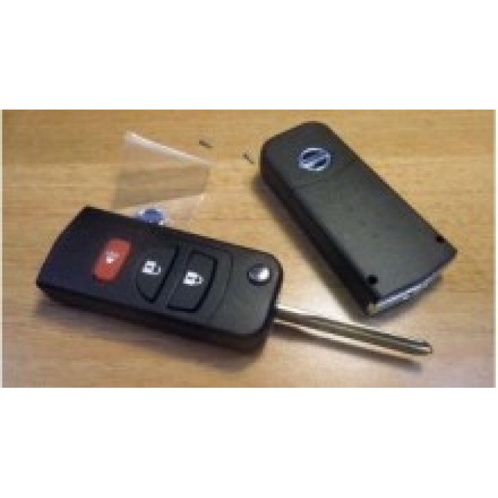 Корпус выкидного ключа для NISSAN, 3 кнопки (Тип2) (Ключи Nissan) (код 646)