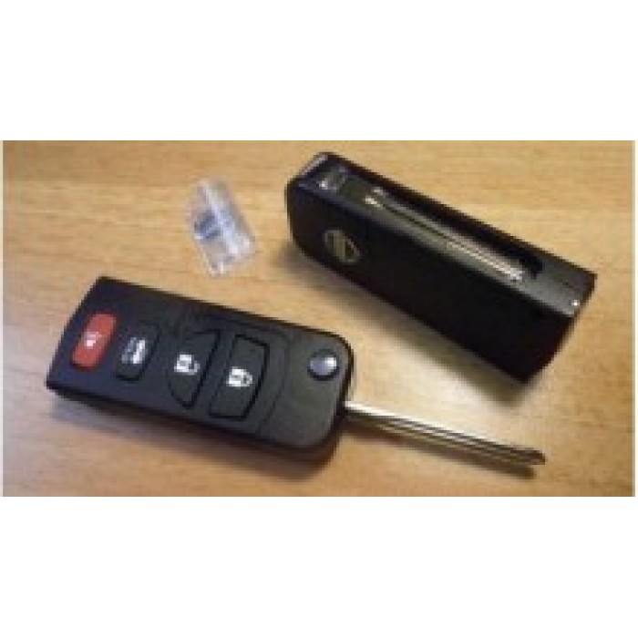 Корпус выкидного ключа для NISSAN, 4 кнопки (Тип2) (Ключи Nissan) (код 647)