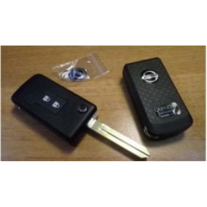 Корпус выкидного ключа для NISSAN, 2 кнопки (Ключи Nissan) (код 642)