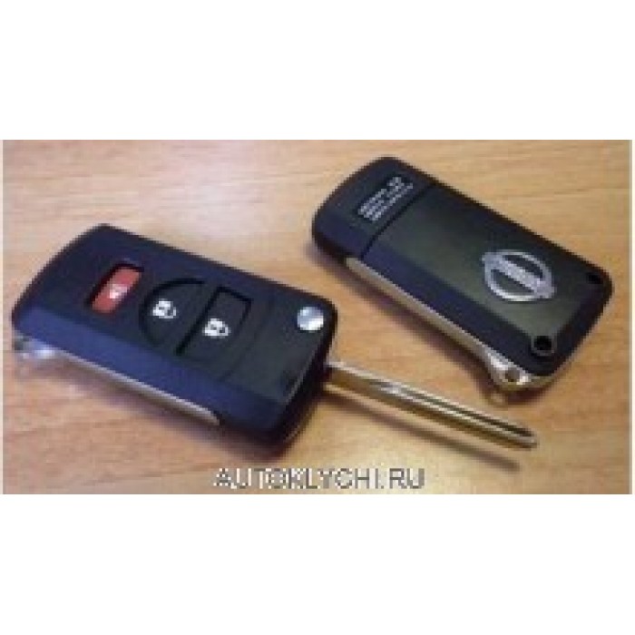 Корпус выкидного ключа для NISSAN, 3 кнопки (Тип3) (Ключи Nissan) (код 352)