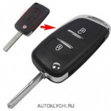 Корпус ключа для Citroen и Peugeot 207 307 408 308 Лезвия CE536
