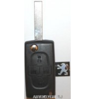 PEUGEOT выкидной ключ (корпус) 4 - кнопки, лезвие VA2