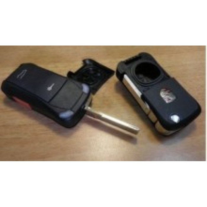 Корпус выкидного ключа для PORSCHE, 2+1 кнопки (Ключи Porsche) (код 682)
