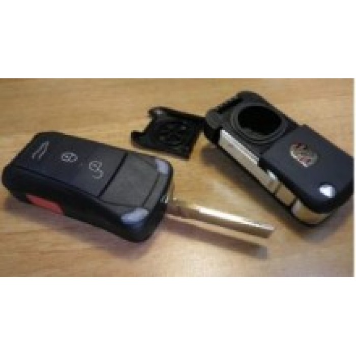 Корпус выкидного ключа для PORSCHE, 3+1 кнопки (Ключи Porsche) (код 680)