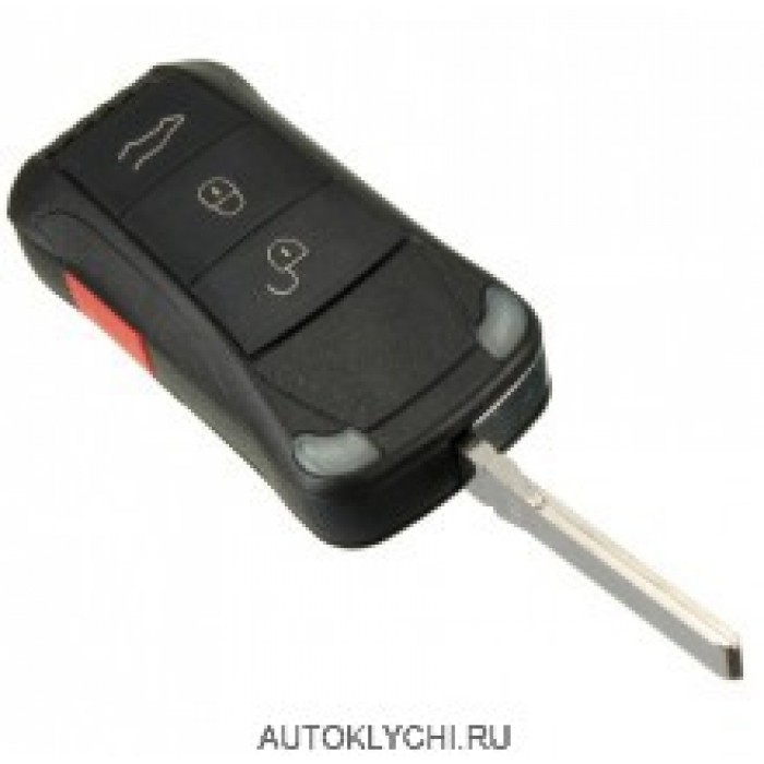 Корпус выкидного ключа для PORSCHE, 3+1 кнопки (Ключи Porsche) (код 421)