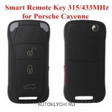 Выкидной ключ Porsche Cayenne Smart Remote Key 315/433 МГц, 3 кнопки