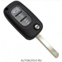 Выкидной ключ для Renault Clio  433 МГЦ с PCF7947 чип 3 кнопки
