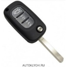 Выкидной ключ для Renault Clio  433 МГЦ с PCF7947 чип 3 кнопки