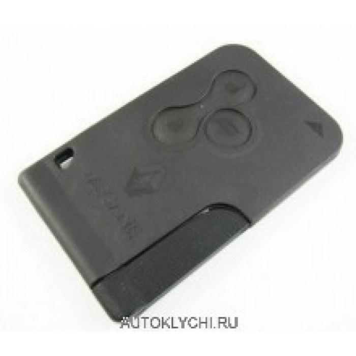 Renault Megane ключ смарт-карта 3 кнопки 434 мГц ID46 чип (Ключи Renault) (код 2434)