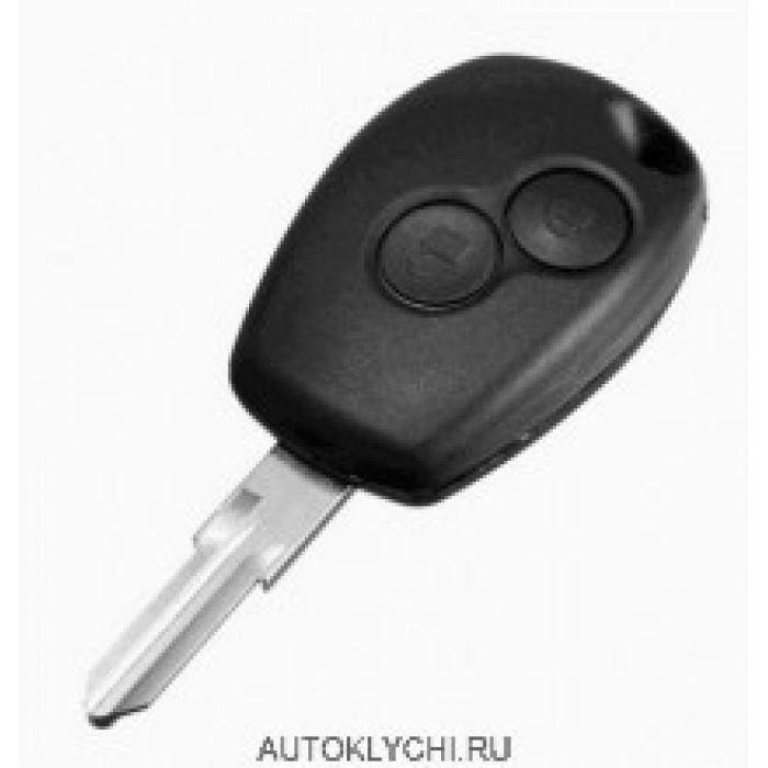 Чип ключ Renault 433 мГц 2 кнопки Renault Megane Clio Kangoo Logan Sandero (Ключи Renault) (код 2525)