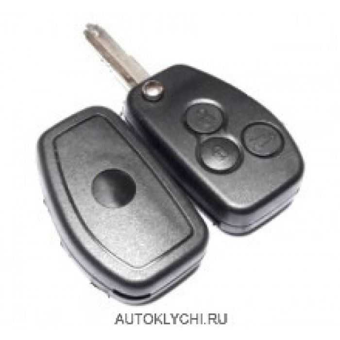 Выкидной ключ для RENAULT (Рено) 3 кнопки, лезвие NE 73 (Ключи Renault) (код 2767)