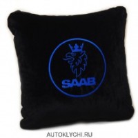 Подушки с логотипом марки автомобиля SAAB