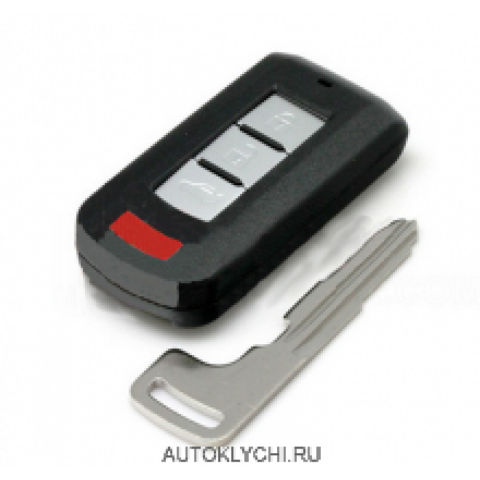 Mitsubishi корпус смарт ключа 3+1 кнопки с лезвием MIT11R (Ключи Mitsubishi) (код 2250)