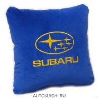 Подушки с логотипом марки автомобиля SUBARU