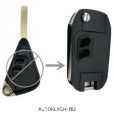 Ключ выкидной Subaru Forester для тюнинга с двумя кнопками, лезвие DAT17