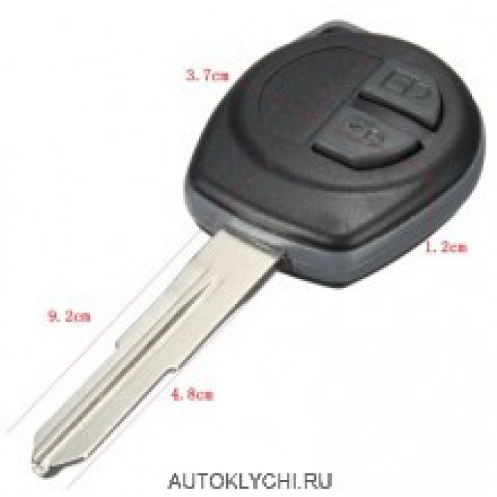 Корпус дистанционного ключ 2 кнопки для Suzuki Swift Ignis Vitara (Ключи Suzuki) (код 2698)