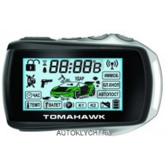 Брелок (ЖК) Tomahawk G-9000 автосигнализации (Брелки для сигнализаций Tomahawk - Томагавк) (код 2536)