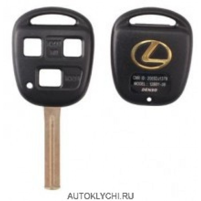 Корпус ключа зажигания для LEXUS, 3 кнопки, toy48 TOY48 ES300 GS300 38-40 мм (Ключи Lexus) (код 305)