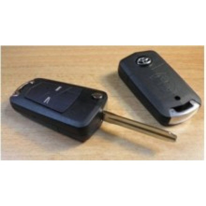 Корпус выкидного ключа зажигания для TOYOTA, 2 кнопки, стиль OPEL (toy43) (Ключи Toyota) (код 509)