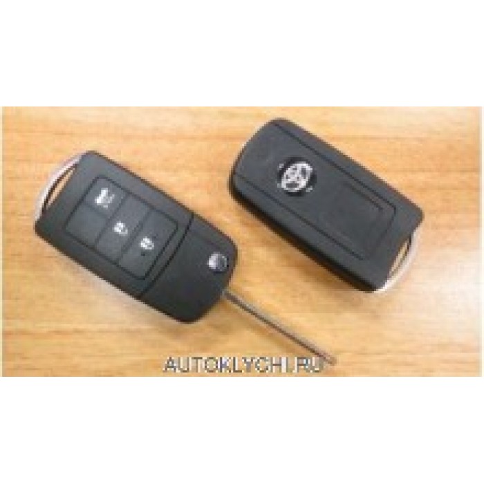 Корпус выкидного ключа для Тойота, 3 кнопки, 2012 -, toy43 (Тип10) (Ключи Toyota) (код 1396)