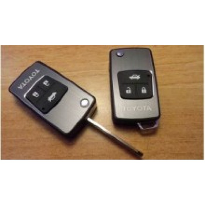 Корпус выкидного ключа для TOYOTA, 3 кнопки, toy43, стиль CAMRY (Тип4) (Ключи Toyota) (код 462)