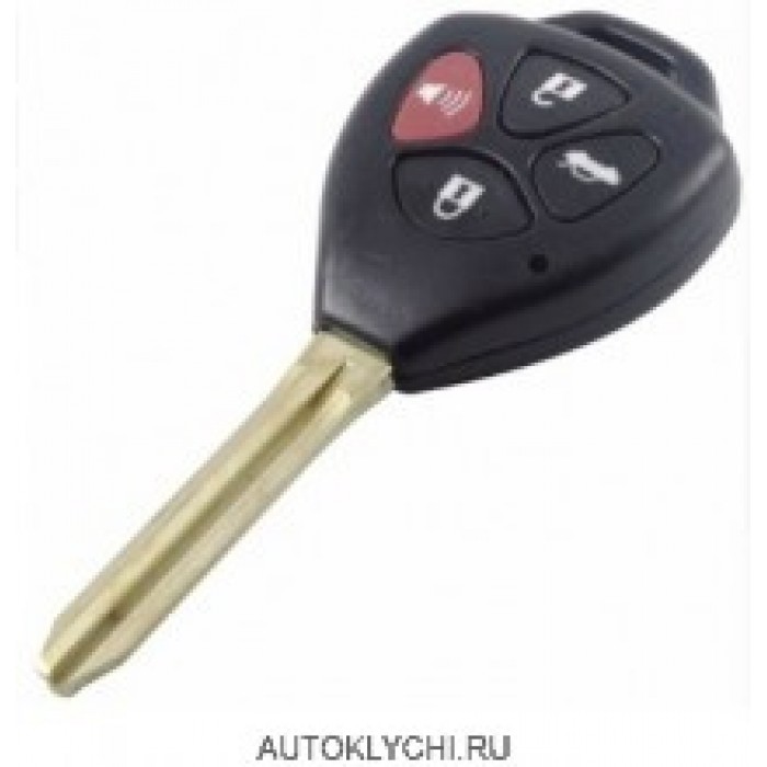 434 МГц 4D67 чип 4 Кнопки лезвие Toy43 ключ для Toyota Camry Corolla Scion XB Rav4 Venza 4-Runner Yaris (Ключи Toyota) (код 2801)