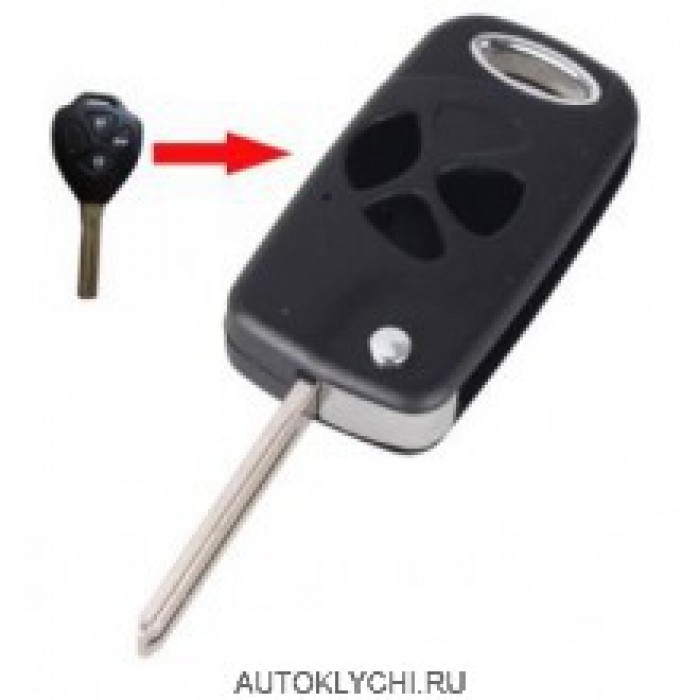 Корпус выкидного ключа Toyota Crown Reiz TOY48 (Ключи Toyota) (код 2991)