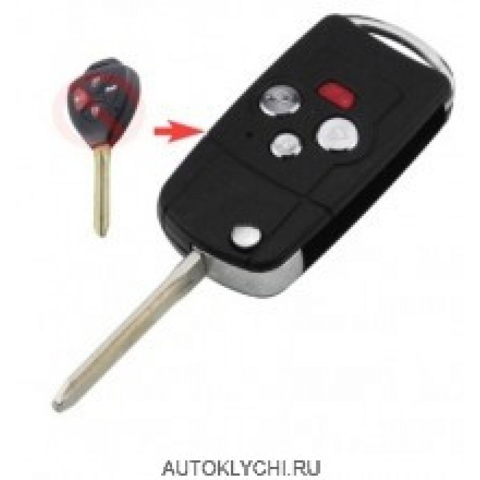 Корпус ключа Toyota Camry Rav4 Yaris (Ключи Toyota) (код 3207)