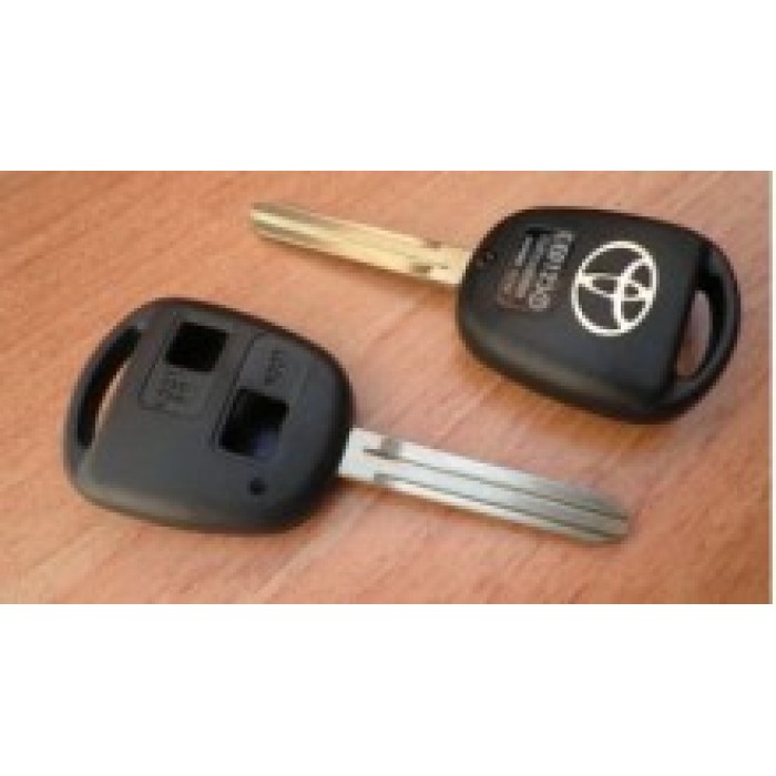 Корпус ключа зажигания для авто TOYOTA, 2 кнопки, toy43 (Ключи Toyota) (код 546)