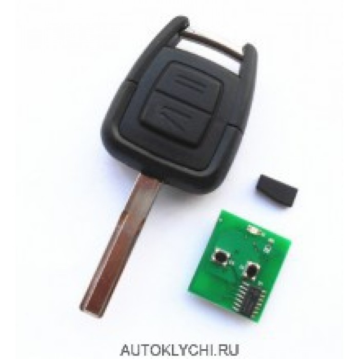 Ключ зажигания для VAUXHALL OPEL Omega Vectra Astra Zafira 2 Кнопки 433 МГц ID40 чип (Ключи Opel) (код 2742)