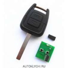 Ключ автомобильный зажигания для VAUXHALL OPEL Omega Vectra Astra Zafira 2 Кнопки 433 МГц ID40 чип