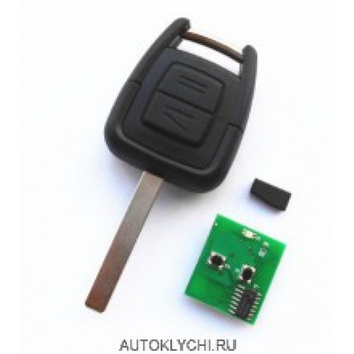 Ключ автомобильный зажигания для VAUXHALL OPEL Omega Vectra Astra Zafira 2 Кнопки 433 МГц ID40 чип (Ключи Opel) (код 2743)