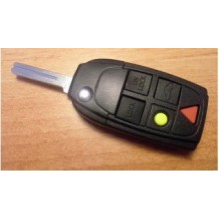 Корпус выкидного ключа для VOLVO, 4+1 кнопка "паника" (Ключи Volvo) (код 583)