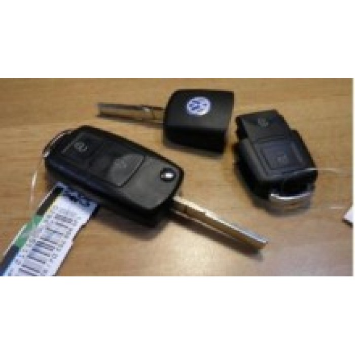 Корпус выкидного ключа зажигания для VolksWagen, 2 кнопки (Ключи Volkswagen) (код 675)