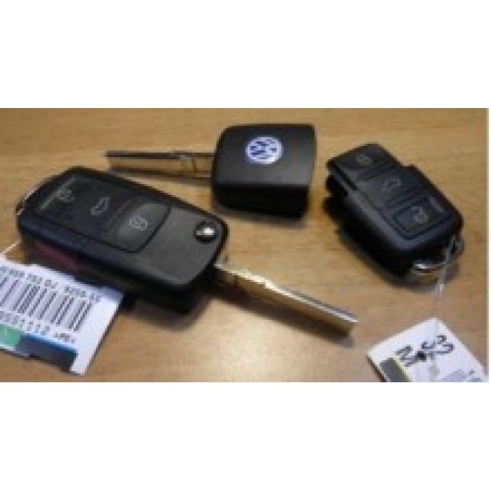 Корпус выкидного ключа для VolksWagen, 3+1 кнопки (Тип2) (Ключи Volkswagen) (код 679)