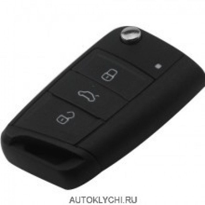Корпус ключа выкидной для Volkswagen VW Golf 7 мк7 GTI / R Skoda Octavia A7 (Ключи Volkswagen) (код 3091)
