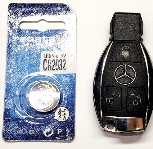Замена батарейки в брелке Mercedes